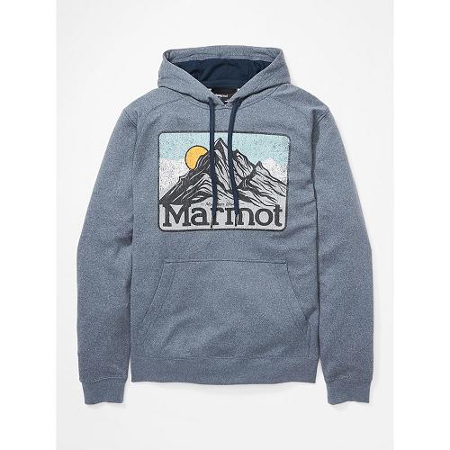 Marmot Mountain Peaks Hoody For Mens Dark Blue WEM947631